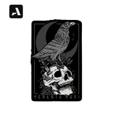 Patch Tático Memento Mori – Corvo Negro e Caveira (Estilo Punk/Moral)