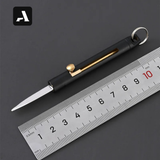 Mini Faca Retrátil de Latão EDC – Lâmina Inox e Estética Vintage