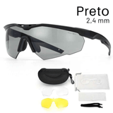 Conjunto de Óculos Táticos de Proteção, para Airsoft, Motociclismo e Outdoor