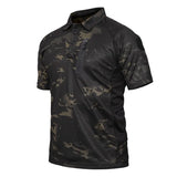Camiseta Tática Militar Camuflada – Secagem Rápida, Esportes Outdoor, Hiking, Caça e Airsoft