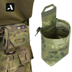 Bolsa de Descarte Tática Dobrável – Sistema MOLLE e Compactação Rápida
