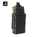 Porta-Carregador Duplo Tático AR-AK – Sistema MOLLE e Retenção Elástica