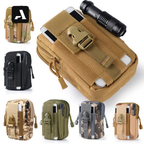 Bolsa de Cintura Tática Compacta 600D – Organizador de Celular e Ferramentas