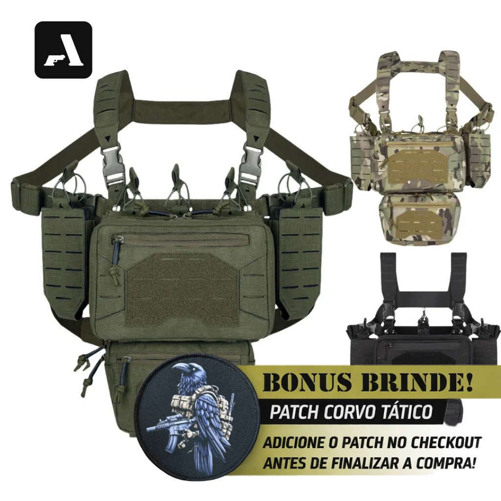 Chest Rig Modular Profissional – Agilidade, Leveza e Resistência Suprema