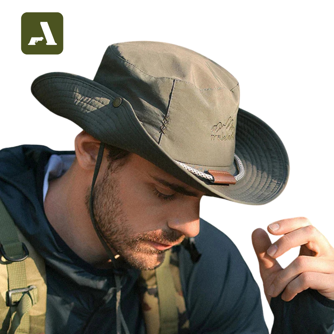 Chapéu Outdoor Travellers Aba Larga - Impermeável Anti-Uv