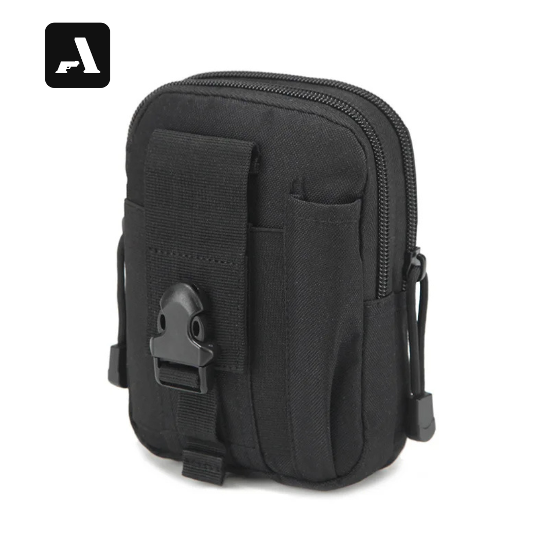 Bolsa de Cintura Tática Compacta 600D – Organizador de Celular e Ferramentas