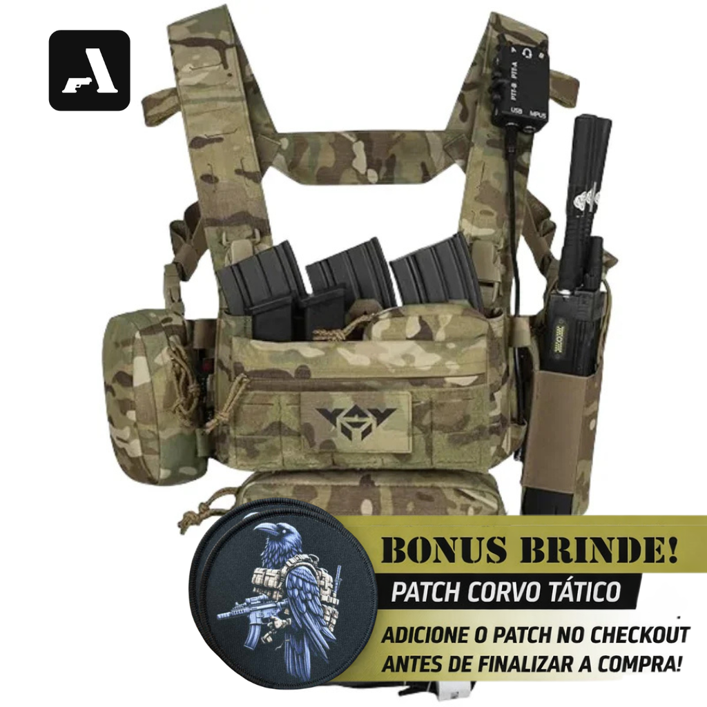 Colete Tático Chest Rig YAKEDA