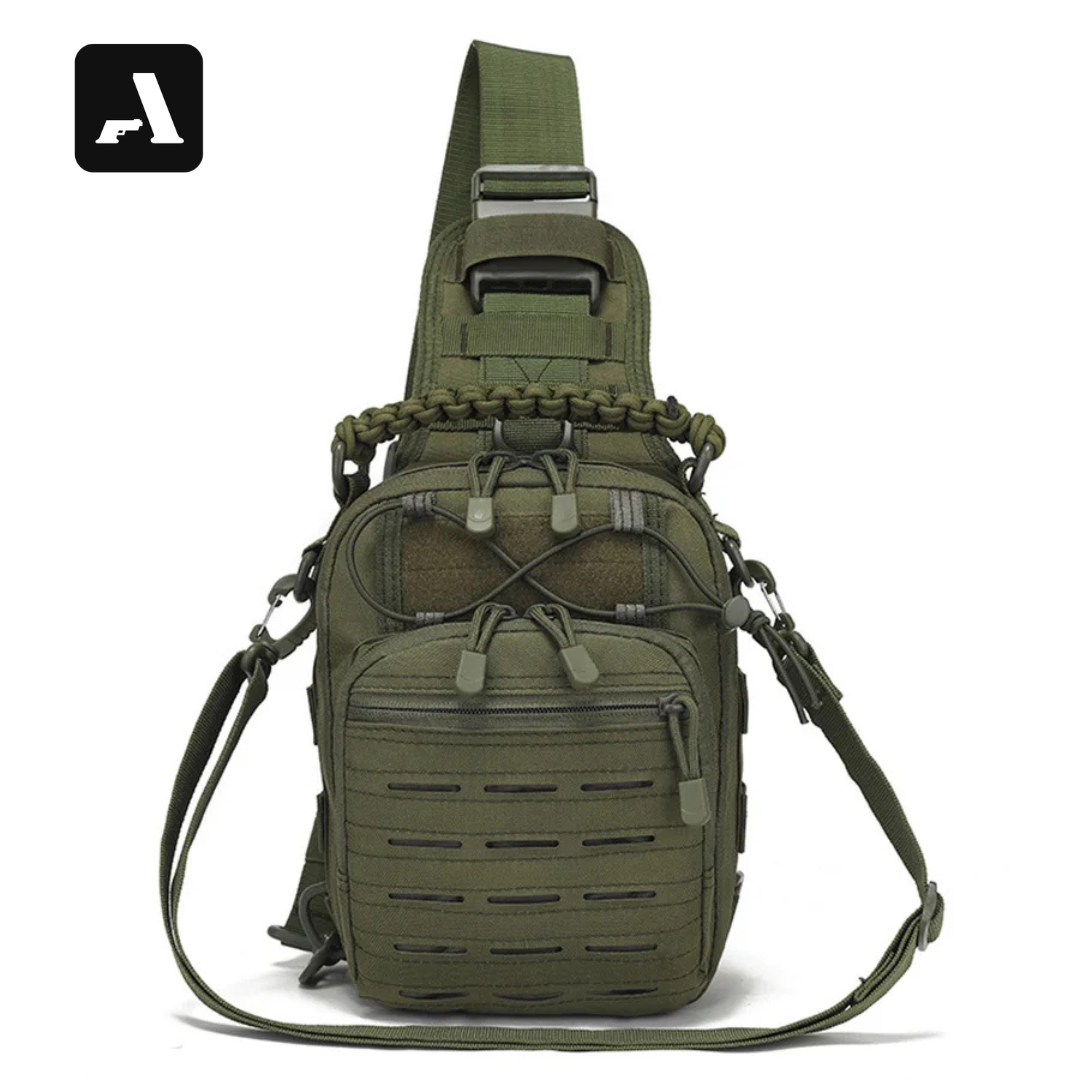 Bolsa Sling Tática Yakeda - Transversal Compacta para EDC, Ciclismo e Outdoor