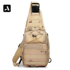 Crossbody Bag Tática Oxford 600D – Proteção Impermeável e Organização Modular