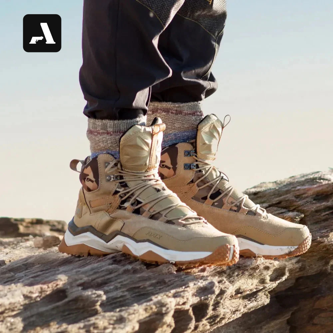 Botas Trekking Couro Genuíno Adventure - Impermeável Respirável