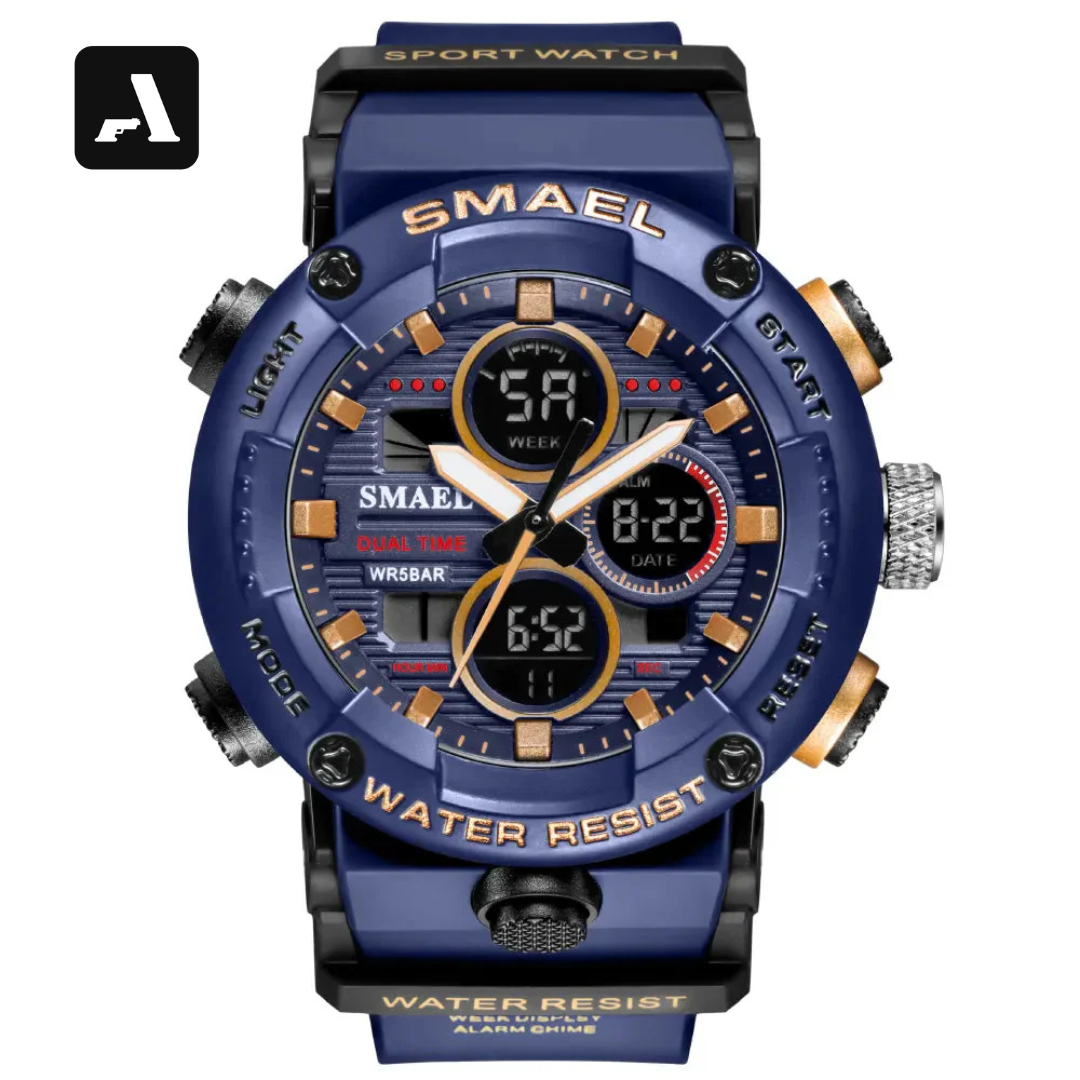 Relógio Masculino Militar Digital Tático - À Prova D'Água 50M