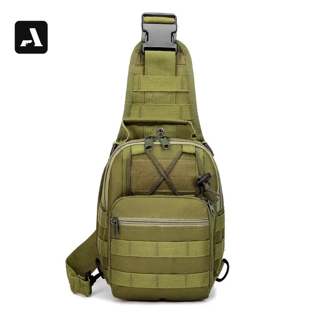 Crossbody Bag Tática Oxford 600D – Proteção Impermeável e Organização Modular