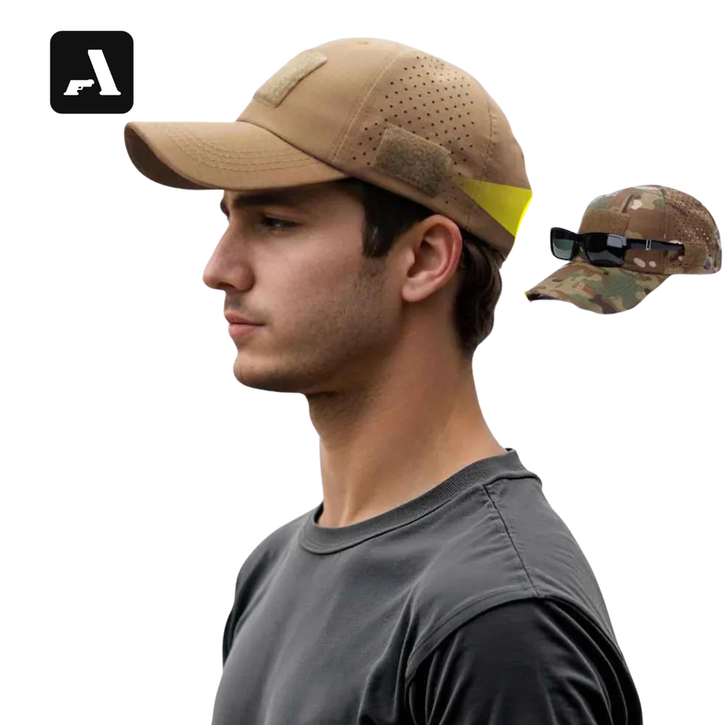 Boné Tático Militar Masculino - Camuflado com Tela Respirável e Proteção Solar para o Verão