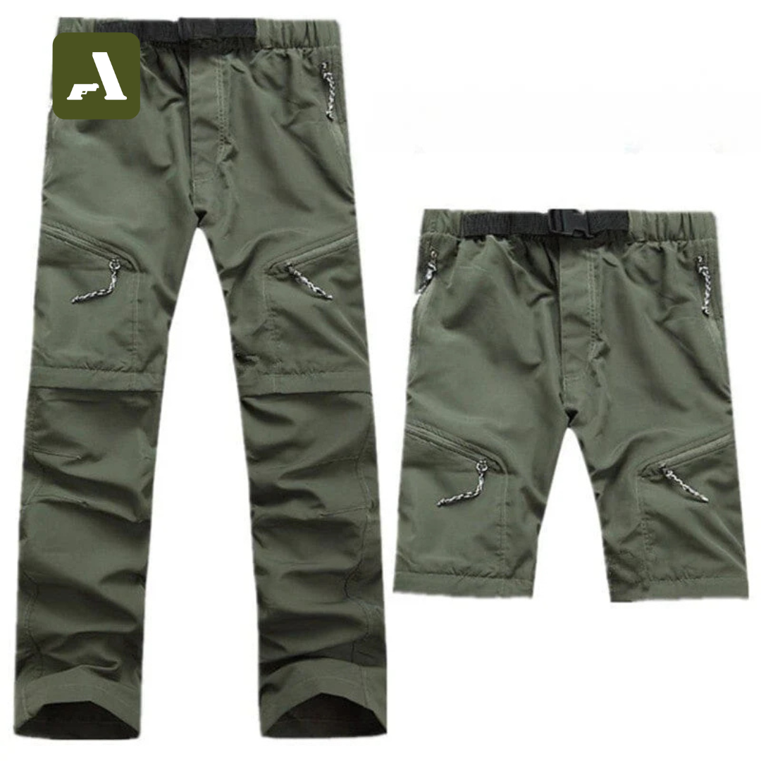 Calça Bermuda Cargo Mutável 2 Em 1 - Destacável Impermeável