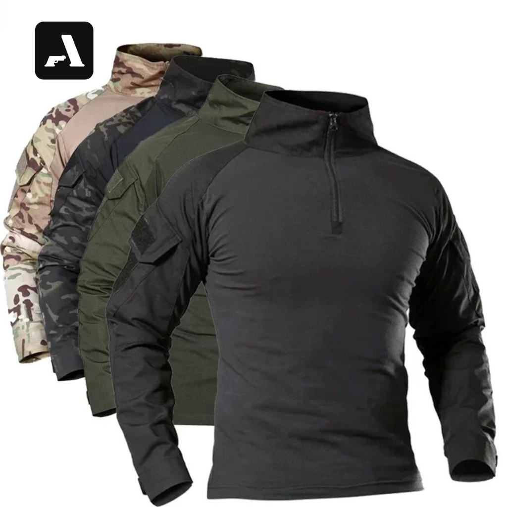 Camiseta Tática Militar Camuflada Masculina – Secagem Rápida