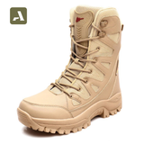 Botas Táticas Ultraleves Respiráveis de Malha - Verão e Primavera - Treinamento Militar e Caminhada
