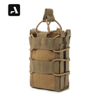 Porta-Carregador Duplo Tático AR-AK – Sistema MOLLE e Retenção Elástica