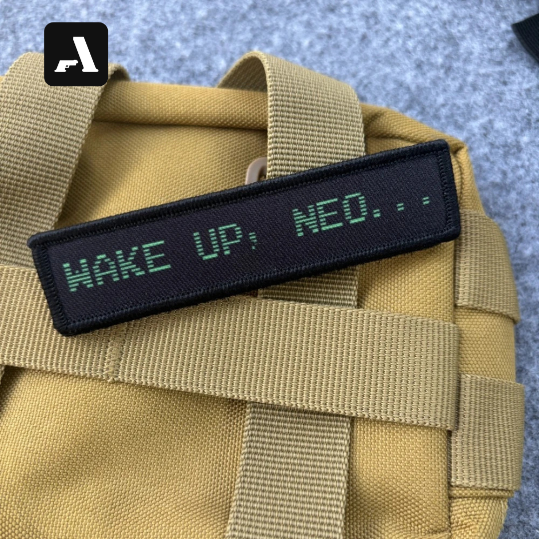 Patch Tático "Wake Up, Neo" – Matrix Edition (Hook & Loop)