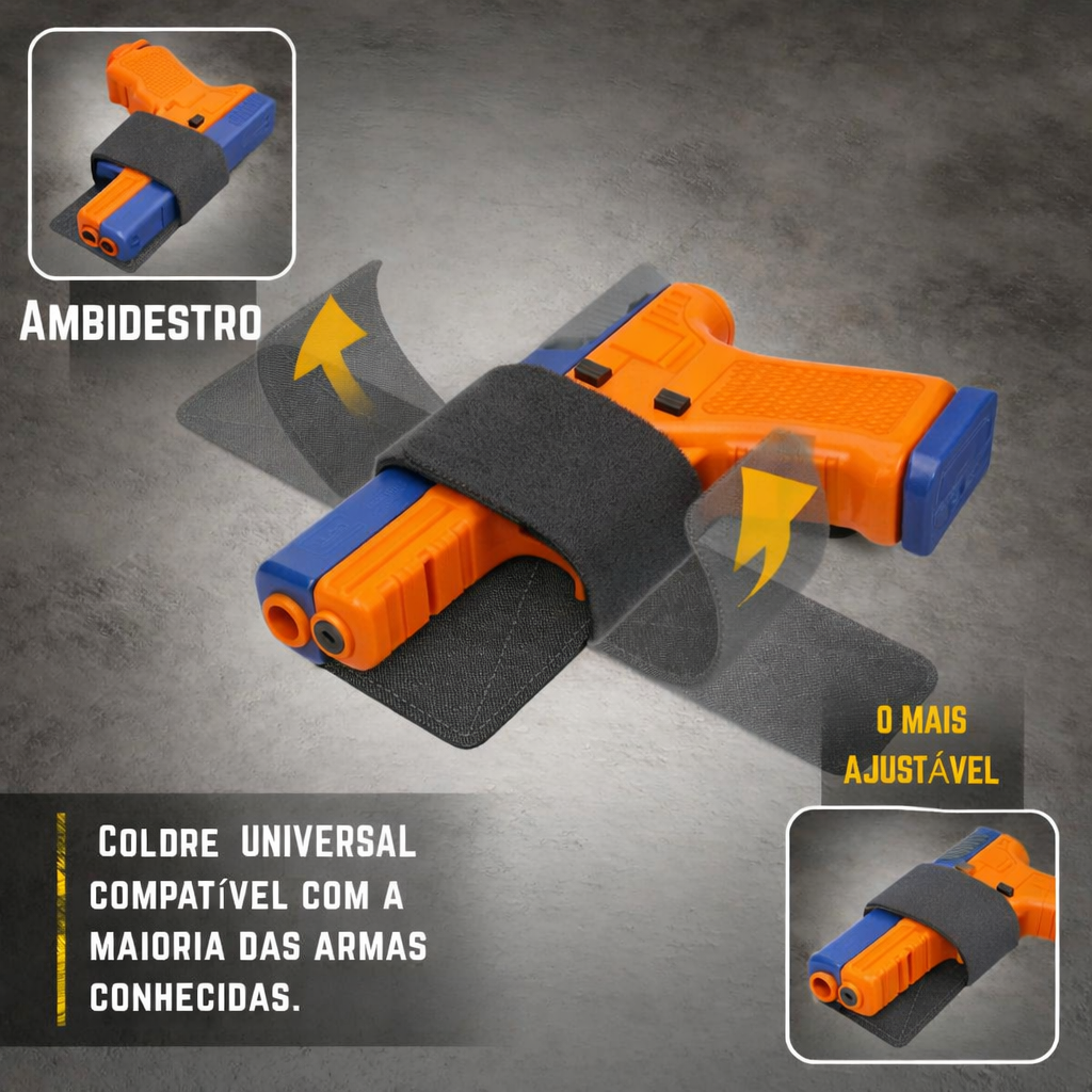 Coldre Universal CCW Velcro – 1000D Elite (Ambidestro)