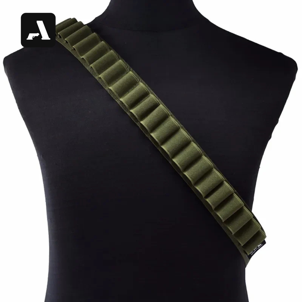Bandoleira para Airsoft/Paintball - Capacidade 27 Cartuchos Shell