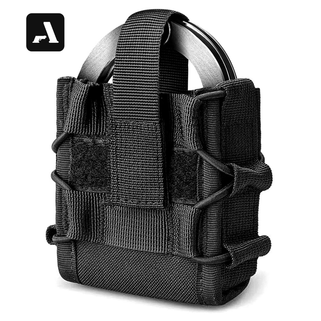 Porta-Algemas Tático Profissional – Webbing 500kg e Clip de Alta Segurança