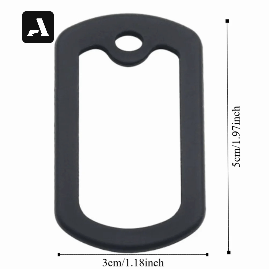 Silenciador Tático para Dog Tag – Silicone High-Grade e Redução de Ruído