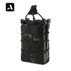 Porta-Carregador Duplo Tático AR-AK – Sistema MOLLE e Retenção Elástica