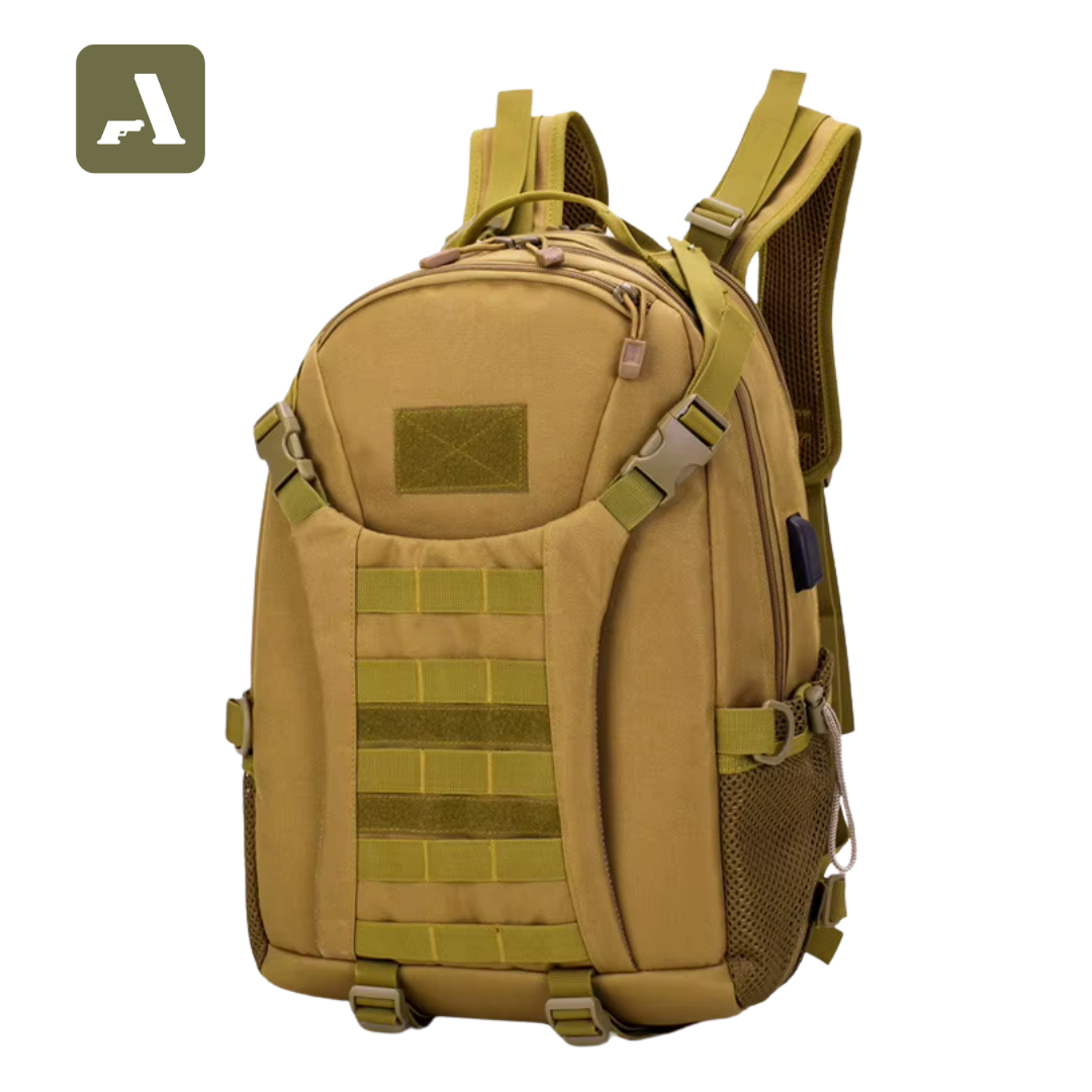 Mochila Tática Expedition 50L HOTSPEED 1000D – Impermeável, Sistema MOLLE, Camping e Trekking