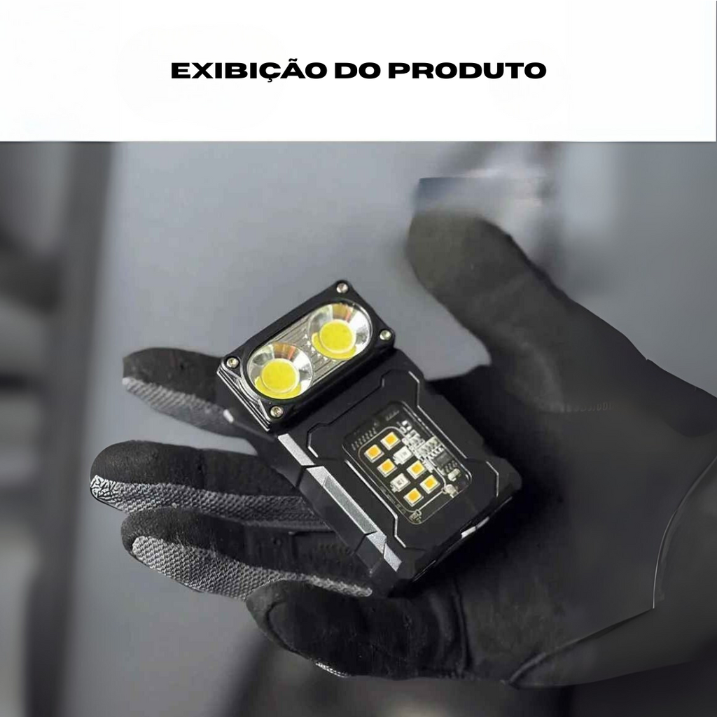 Lanterna Led Recarregável Usb Com Ímã – Super