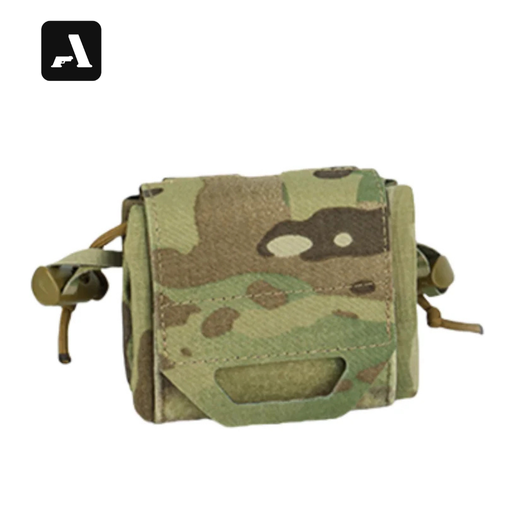 Bolsa de Descarte Tática Dobrável – Sistema MOLLE e Compactação Rápida