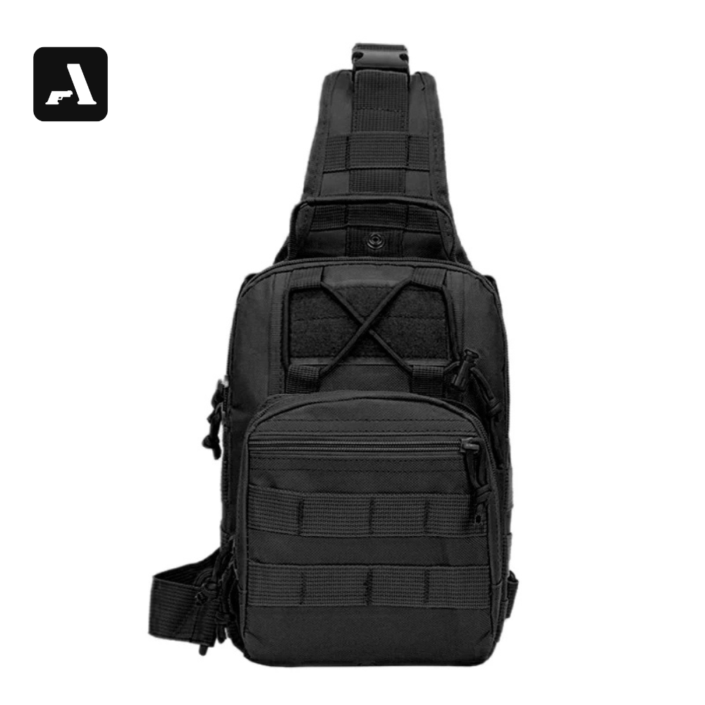 Crossbody Bag Tática Oxford 600D – Proteção Impermeável e Organização Modular