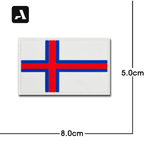 Patches de Bandeira PVC 3D – Identificação Tática Internacional