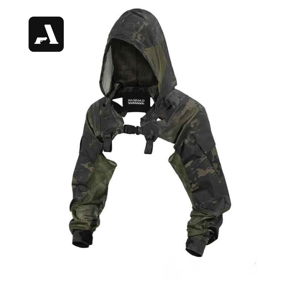 DMGEAR Tático com Capuz -  Respirável - Compatível com Chest Rig e Colete