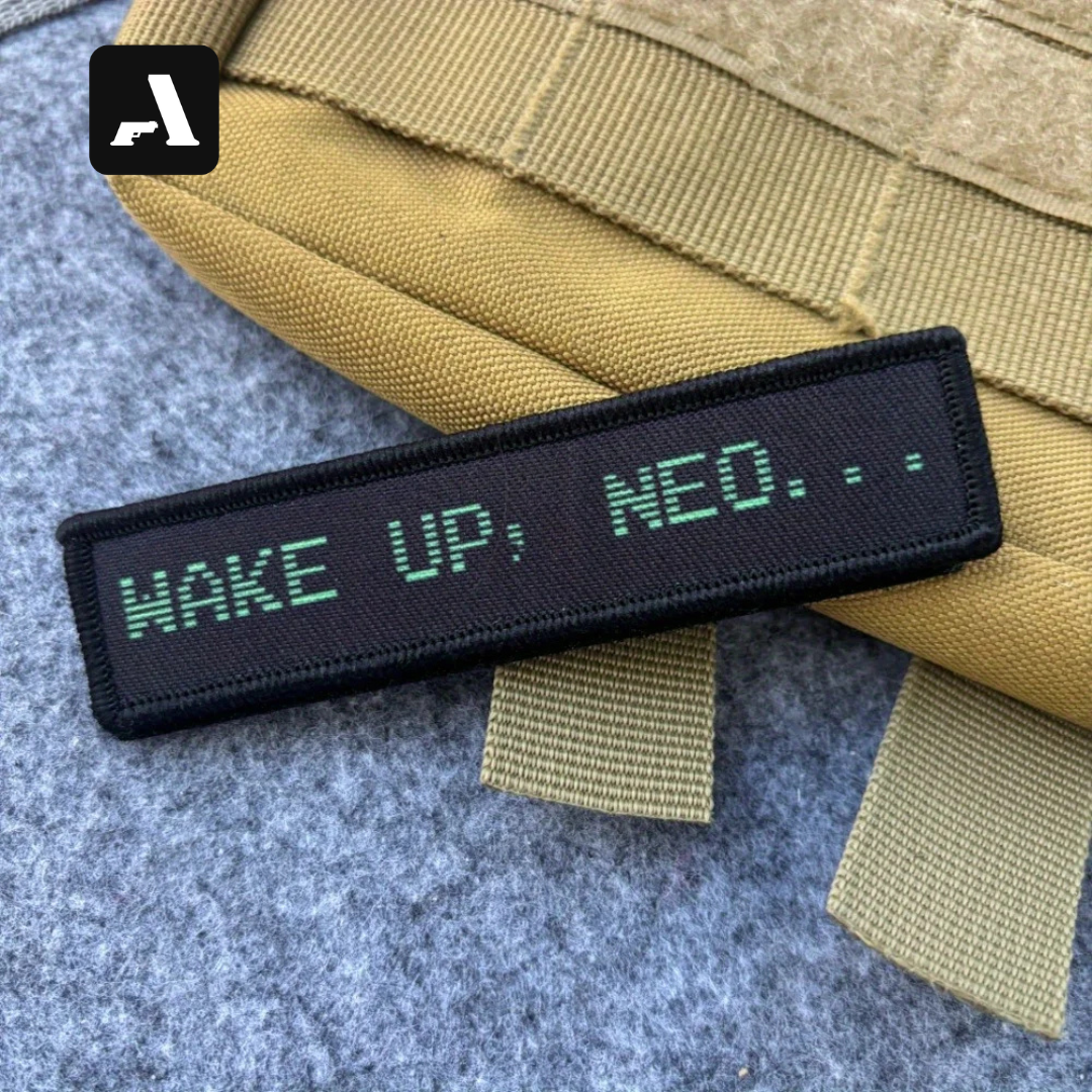 Patch Tático "Wake Up, Neo" – Matrix Edition (Hook & Loop)