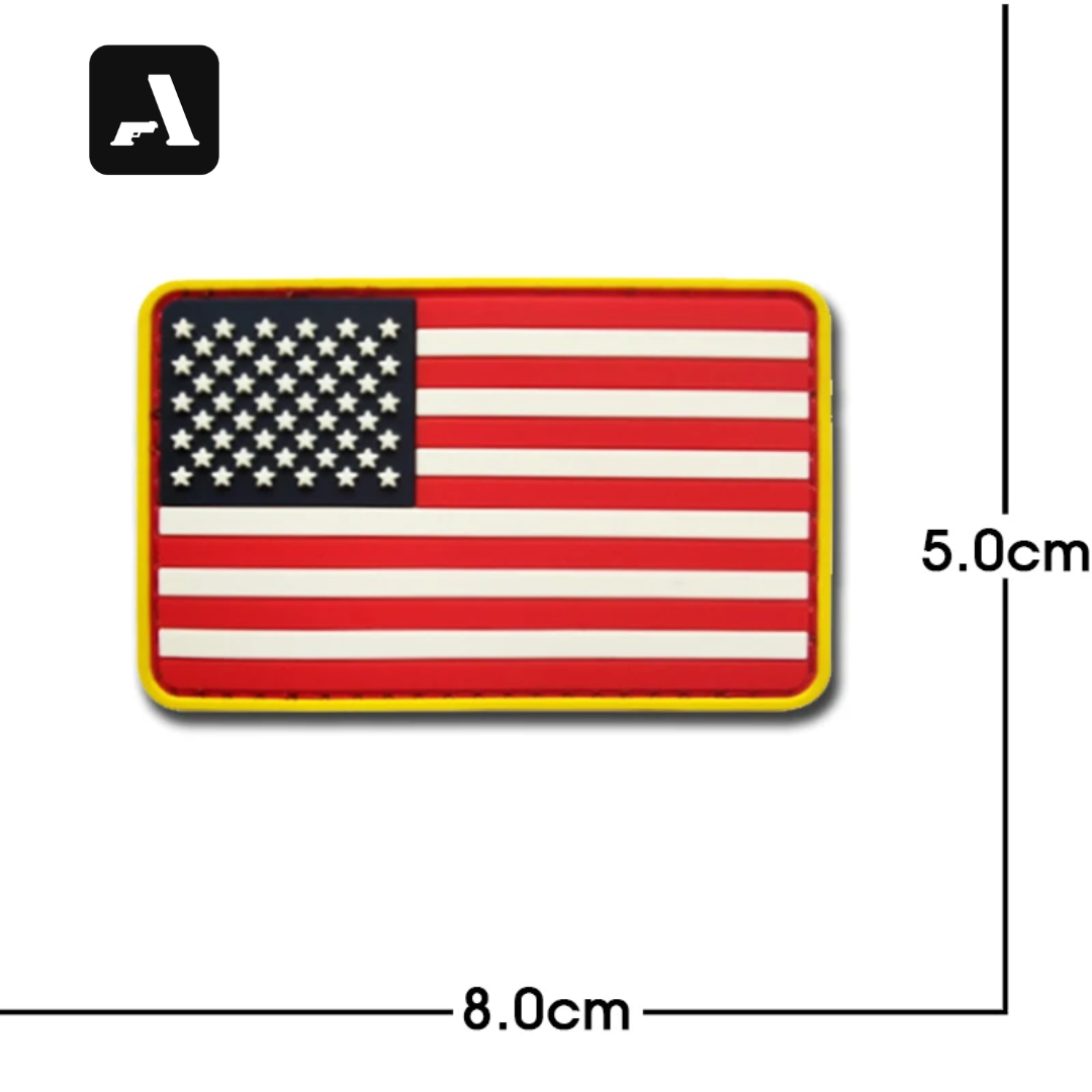 Patches de Bandeira PVC 3D – Identificação Tática Internacional