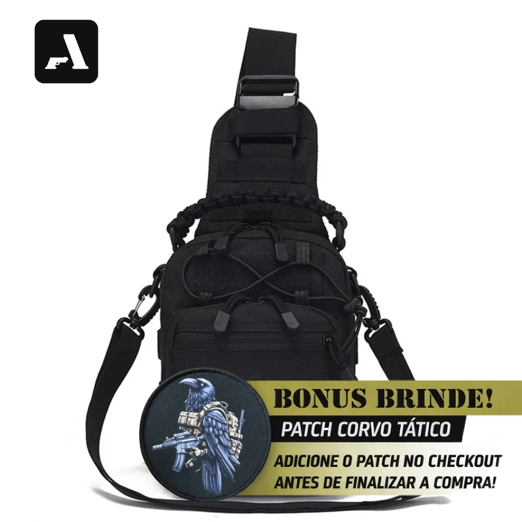 Bolsa Sling Tática Yakeda - Transversal Compacta para EDC, Ciclismo e Outdoor