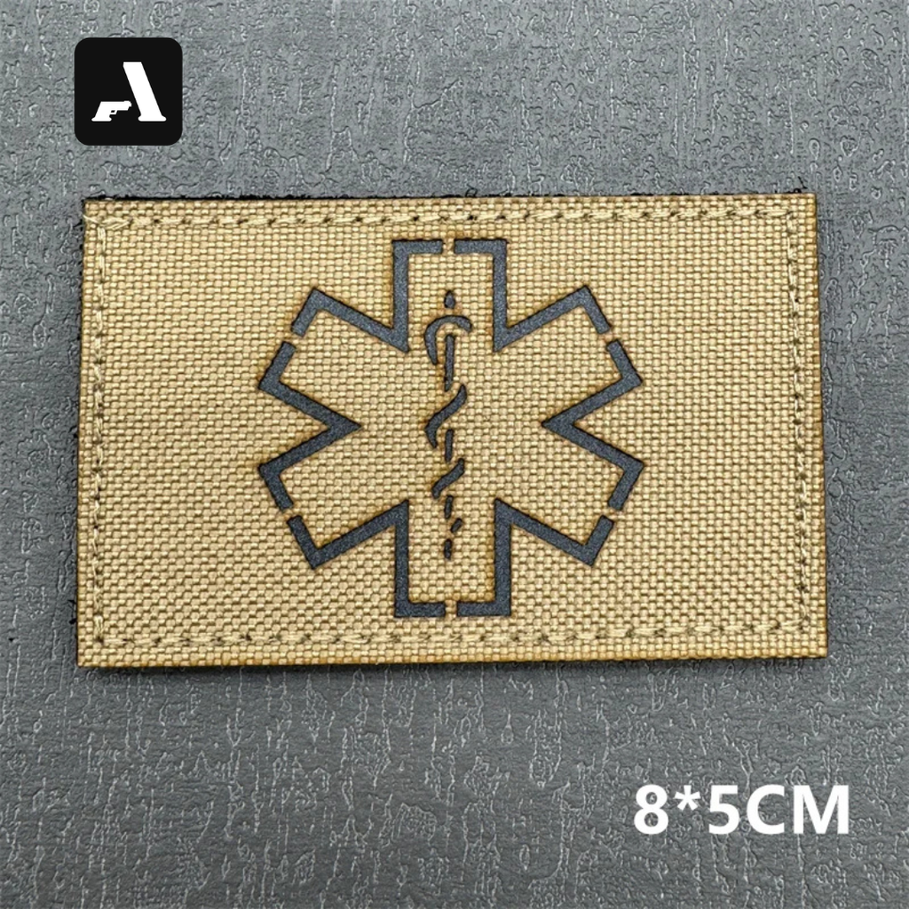 Patch Tático Médico Star of Life – IR Reflexivo e Corte a Laser (Premium)