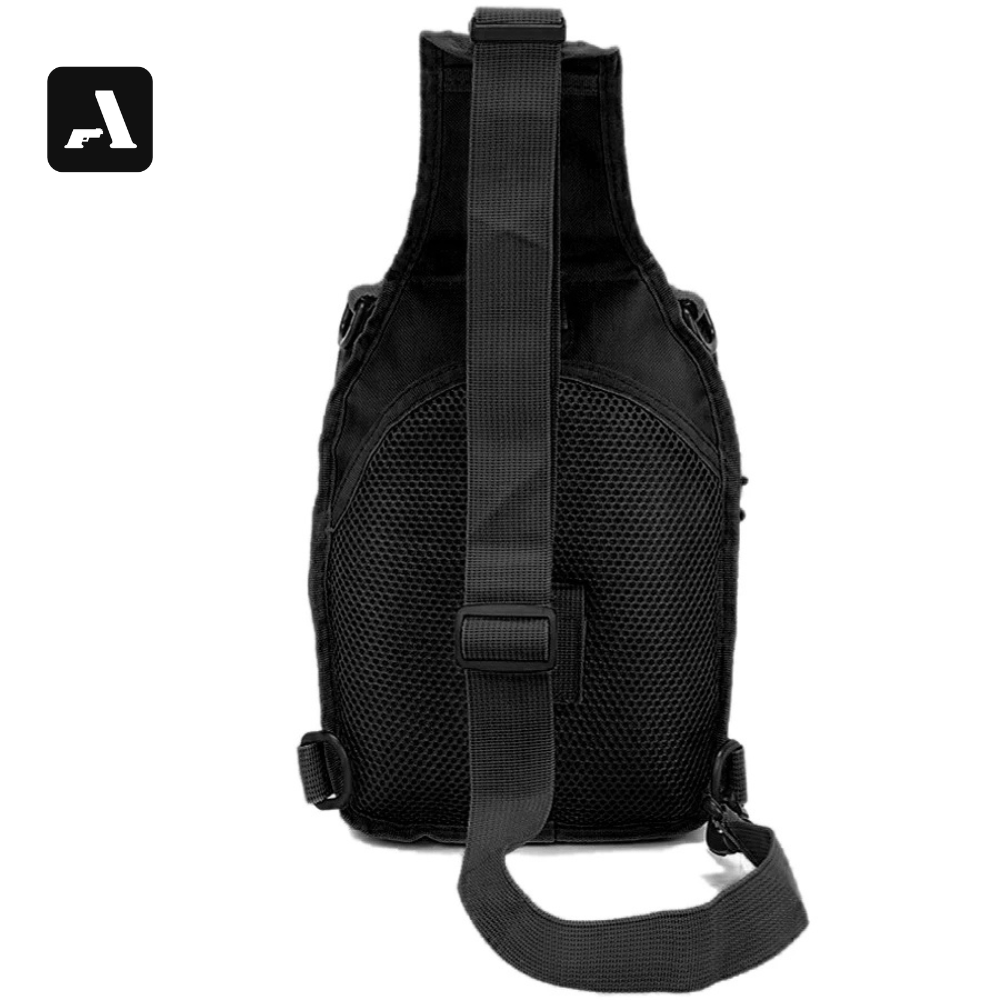 Crossbody Bag Tática Oxford 600D – Proteção Impermeável e Organização Modular