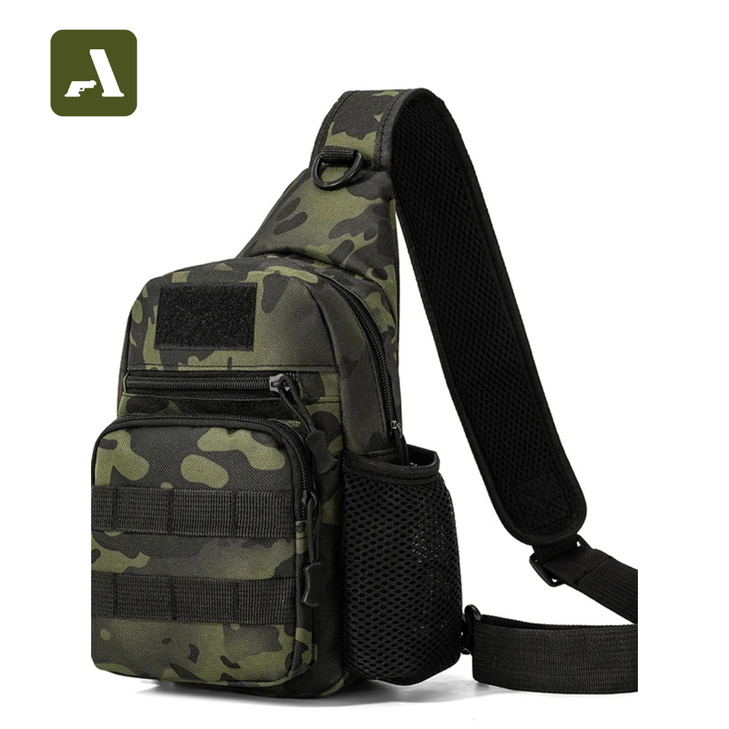 Bolsa Transversal Tática Shell – Proteção Rígida e Alta Capacidade (EDC)