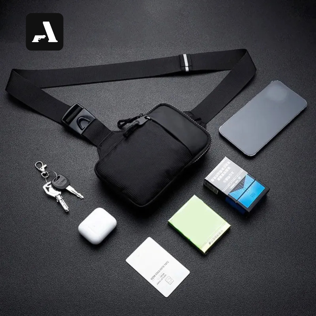 Mini Bolsa de Peito Chest Bag – Nylon Heavy-Duty e Perfil Compacto