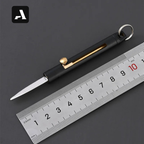 Mini Faca Retrátil de Latão EDC – Lâmina Inox e Estética Vintage