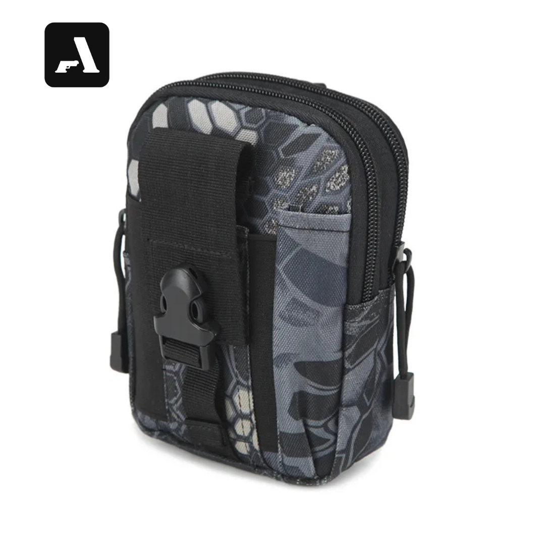Bolsa de Cintura Tática Compacta 600D – Organizador de Celular e Ferramentas
