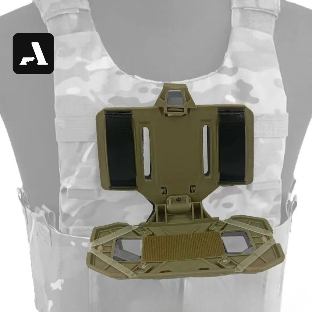 Painel de Navegação Tático Dobrável – Suporte de Celular para Colete Molle