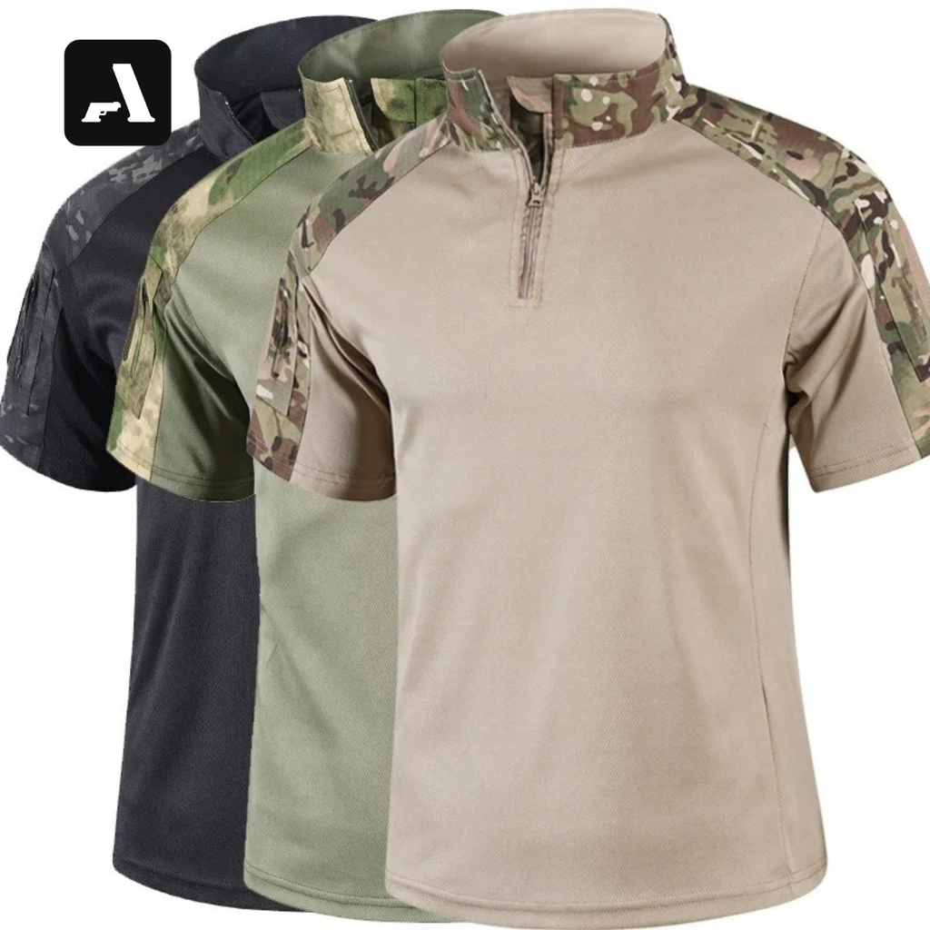 Camisa Tática Militar Camuflada Masculina – Respirável