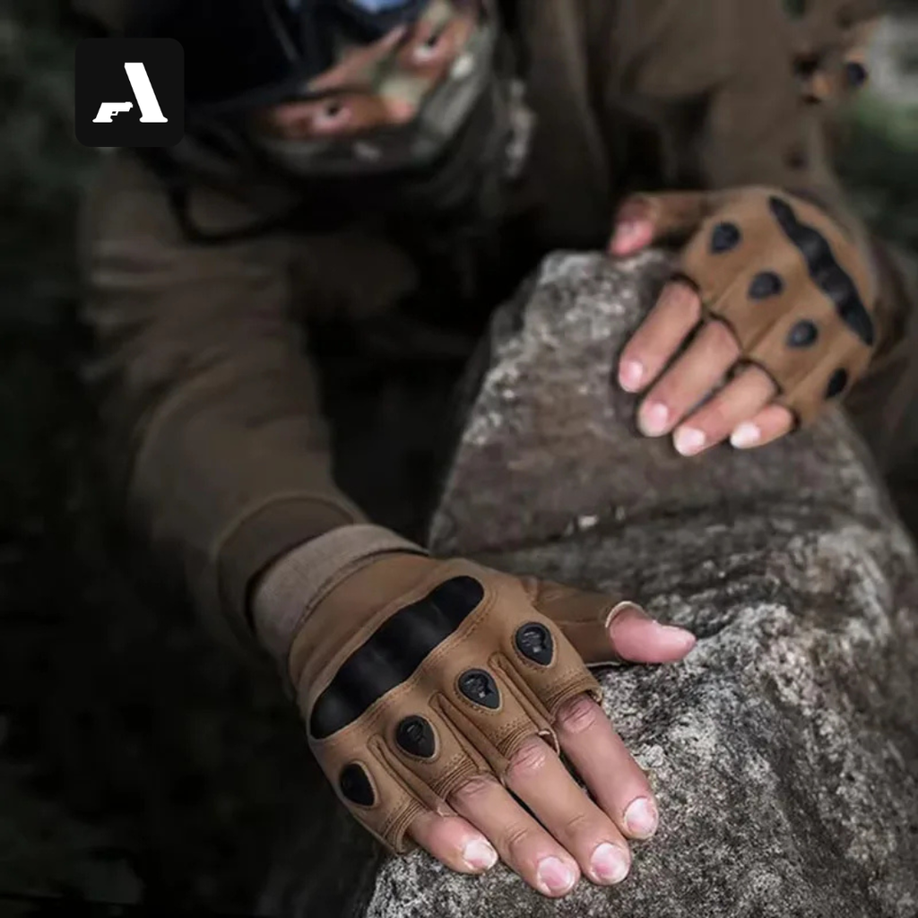 Luvas Táticas Meio Dedo – High-Tactile e Proteção Operacional
