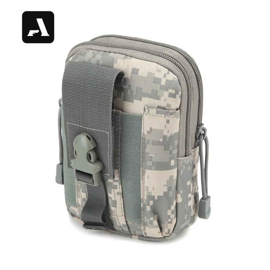 Bolsa de Cintura Tática Compacta 600D – Organizador de Celular e Ferramentas