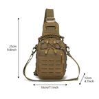 Bolsa Sling Tática Yakeda - Transversal Compacta para EDC, Ciclismo e Outdoor