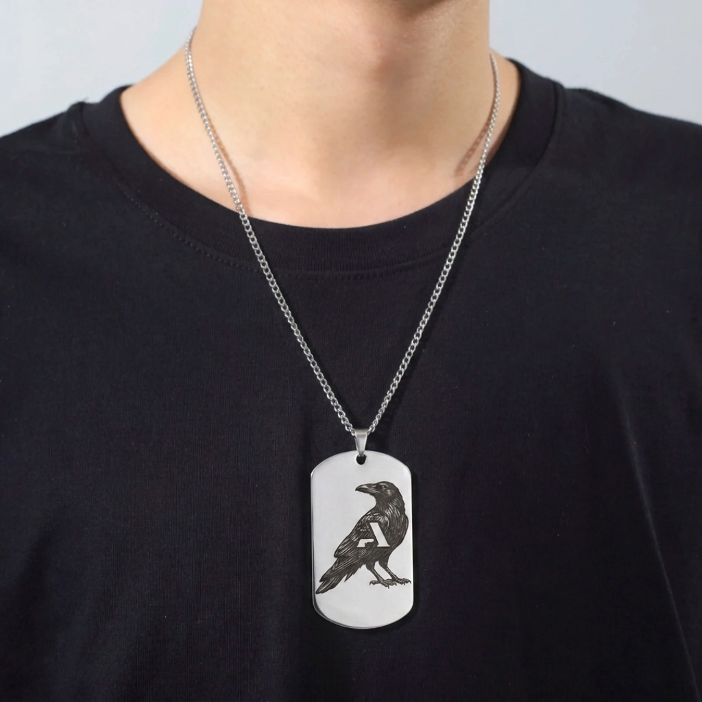 Dog Tag Personalizada Tatical Gallery – Sua Identidade em Aço Inoxidável
