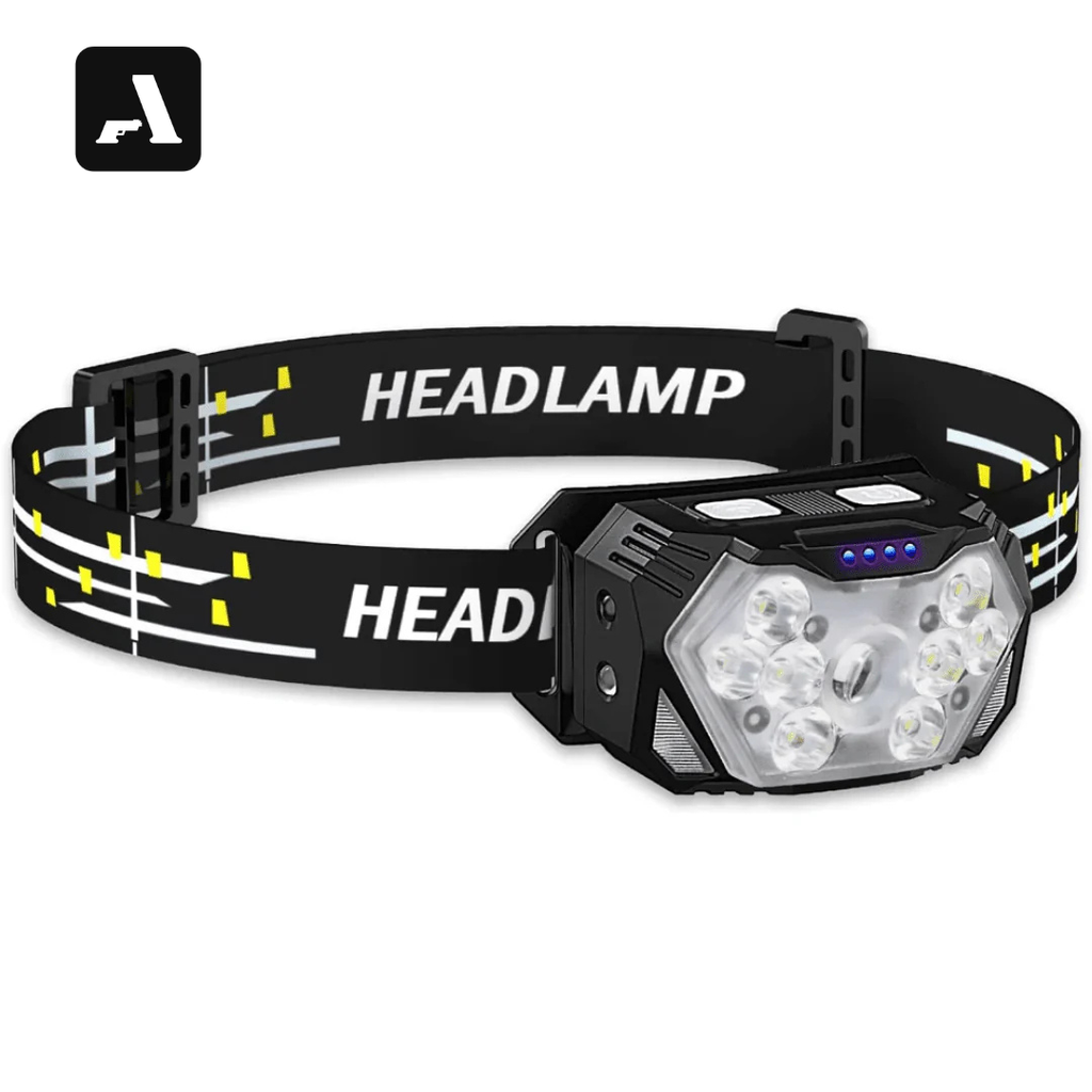 Lanterna De Cabeça Headlamp Recarregável Usb - Sensor De Movimento