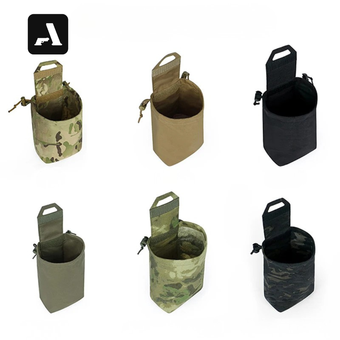 Bolsa de Descarte Tática Dobrável – Sistema MOLLE e Compactação Rápida
